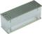 A rectangular aluminium heatsink with cooling fins for heat dissipation, typically used in electronic devices.