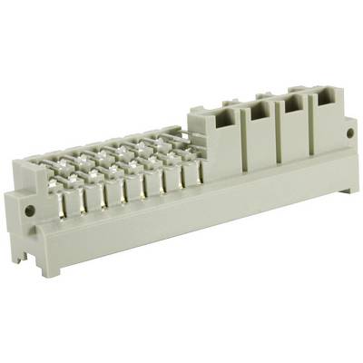 A grey-beige multi-pin connector, suitable for electronic applications.