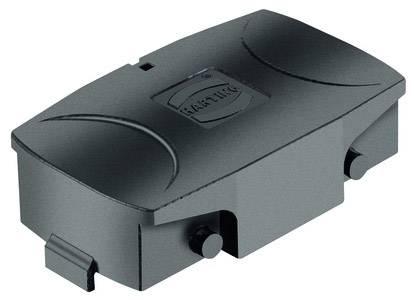 A black plastic enclosure with rounded corners, bearing the 'HARTING' lettering.