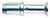 A metal tube with uniform diameter and a wide edge at one end. It has a vertical groove and a circular bore.