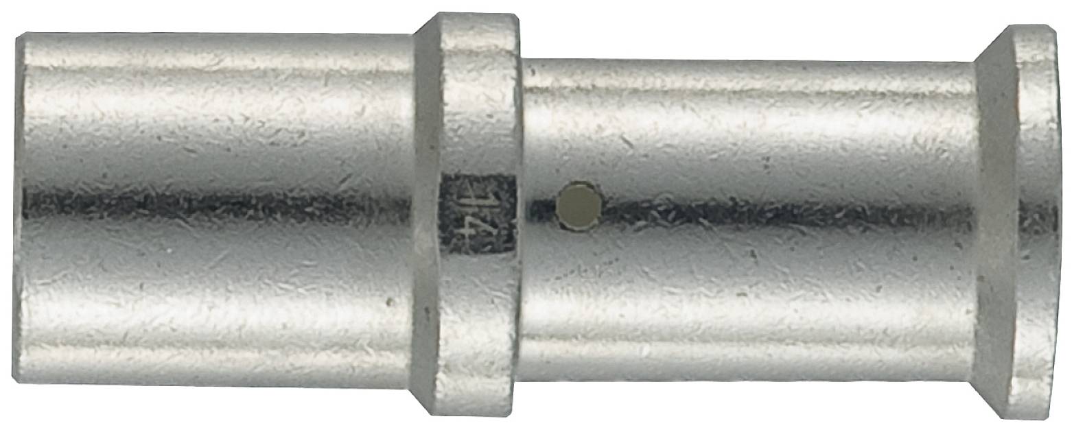 A metallic pipe connector with two contraction rings, used for joining pipes.