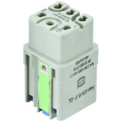 An electrical component with multiple terminal connections, possibly a relay or switch, in a grey housing.
