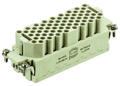 Multi-pole plug with a beige plastic housing and multiple screw fastenings, used for connection in electrical control cabinets.