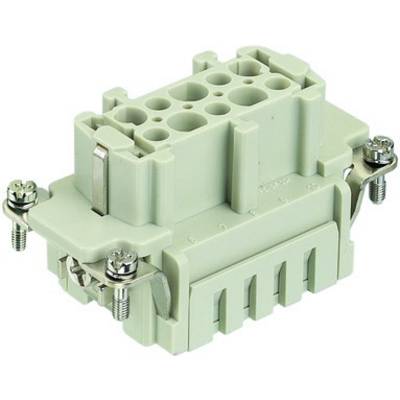 A rectangular, grey electrical connection panel with multiple socket outlets and side screws for secure attachment.