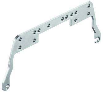 Metal mounting bracket with multiple fixing holes, used for installing computer hardware components.