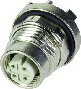 Metal cable plug with a round, multi-pin connector, suitable for technical equipment.