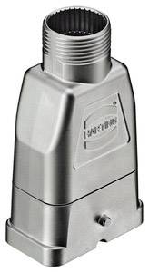 Metal industrial connector housings with screw fastening, robust design, suitable for demanding environments.