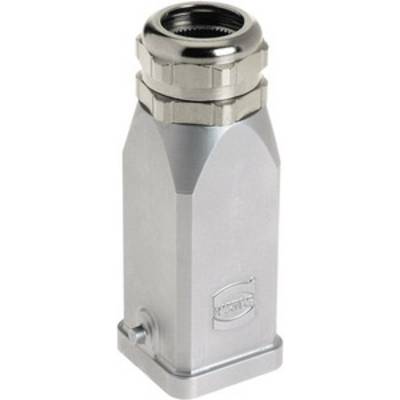 A silver, metallic casing with a screw-top lid. It is tall and rectangular with rounded edges and a company logo.