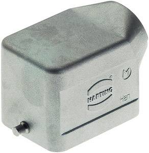 Electronic component with a rectangular shape and metal casing; 'HARTING' inscription visible. Suitable for electrical connection.