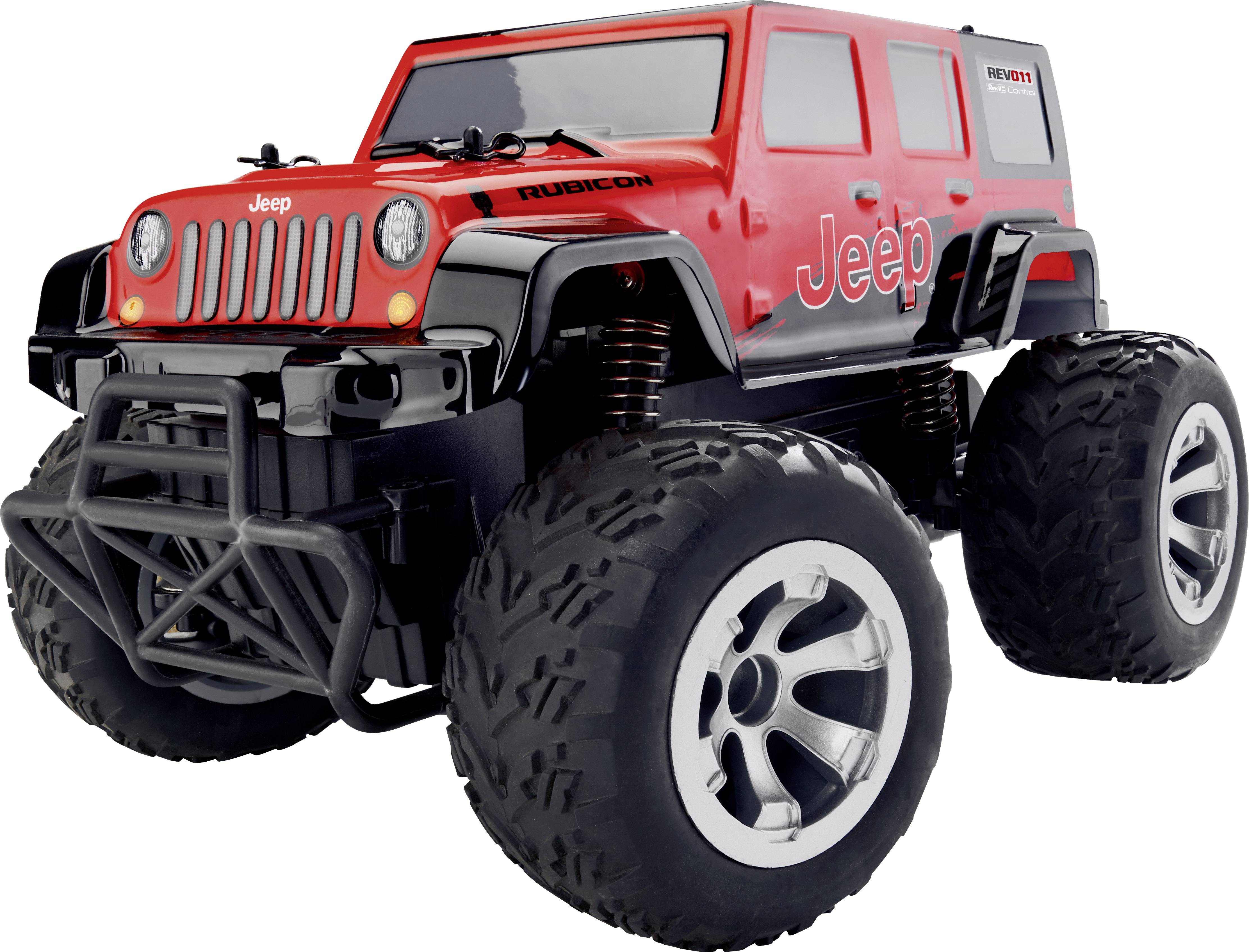 Revell Control 24464 Jeep® Wrangler Rubicon 1:18 RC model car for beginners  Electric ATV 