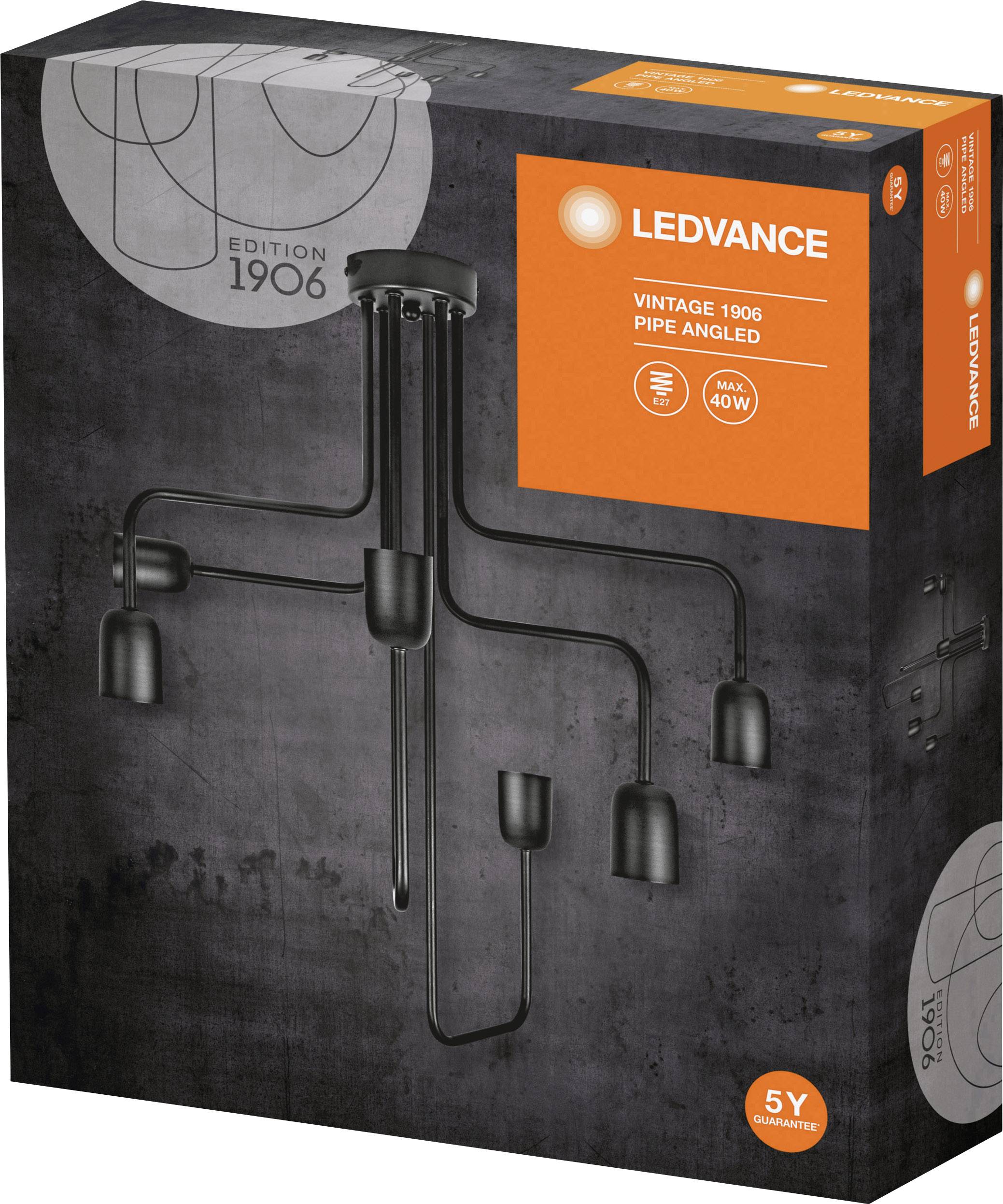 LEDVANCE 4058075217041 Vintage 1906 Pipe Ceiling light LED (monochrome) E-27 240 W Black (matt)-3