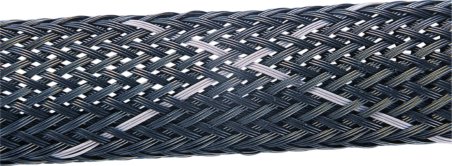 HellermannTyton ERROR:#N/A Braided hose Black Polyester 19 up to 45 mm 50 m