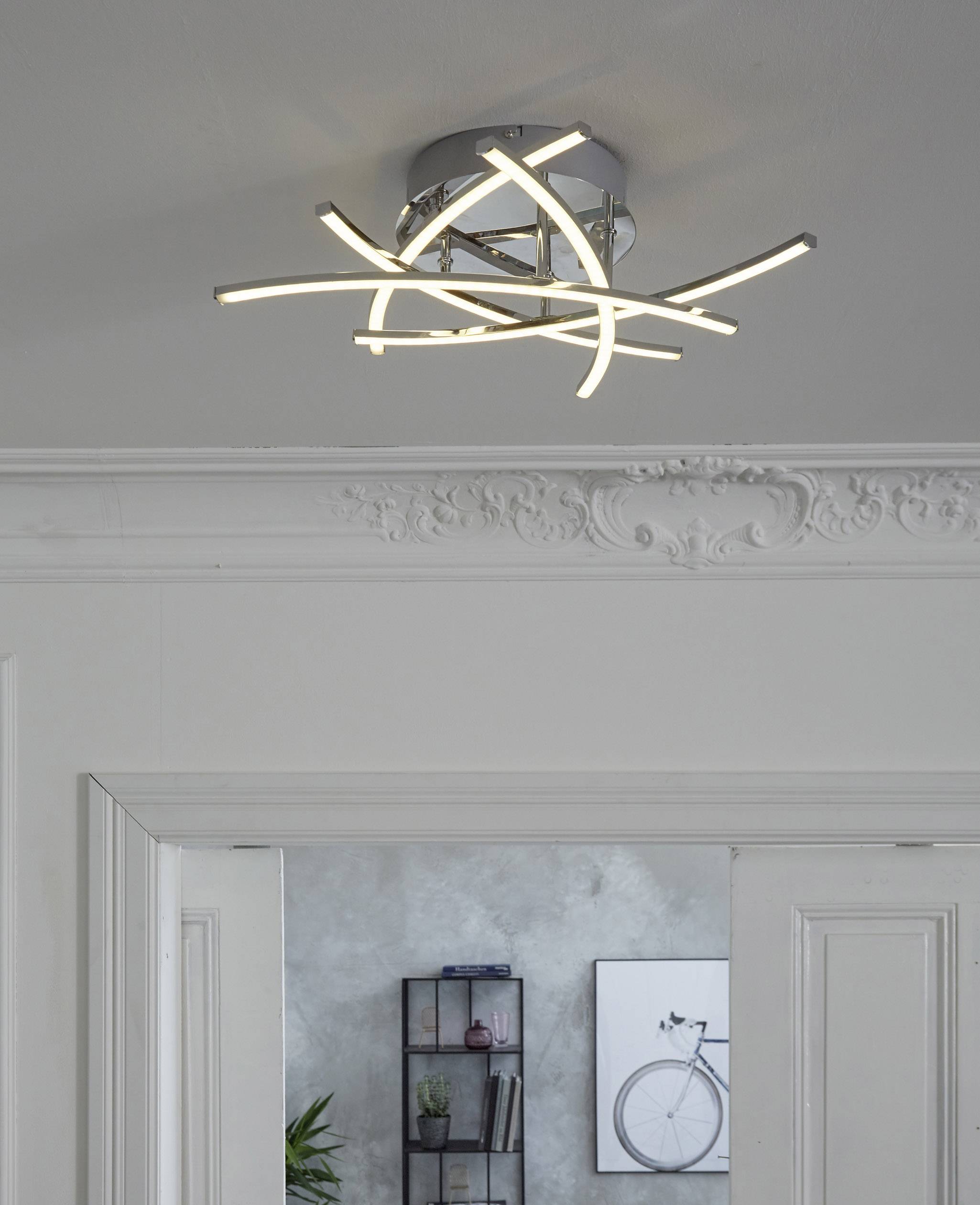 Fischer & Honsel 23102 Cross Ceiling light LED (monochrome) LED, Bulb