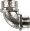 HellermannTyton 166-50006 A90FM-M50-NPB-ML Hose tail Metal M50 90-degree 1 pc(s)