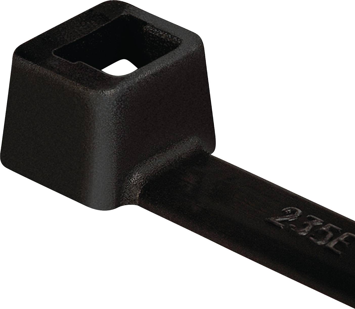 HellermannTyton 111-12827 T120S-PP-BK Cable tie Black 500 pc(s)