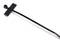 A black cable tie with a rectangular label at one end. Ideal for securing and labelling cables simultaneously.
