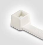 Cable ties 200x4.6 mm, flame-retardant, white