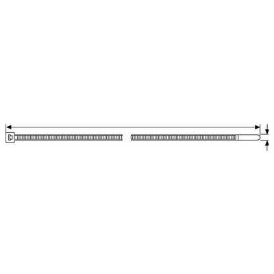 HellermannTyton 138-00034 UB270C-N-PA66-NA Cable tie 270 mm 4.60 mm Ecru 100 pc(s)-0