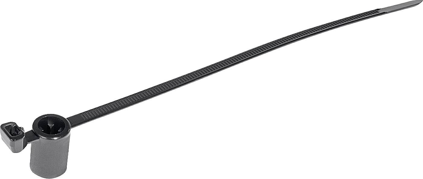 HellermannTyton 155-30602 T50SSBS5OT-E-PA66HS-BK Cable tie 160 mm 4.60 mm Black Spring toggle 500 pc(s)