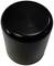Black cylindrical cap, possibly designed for protecting pipe ends.
