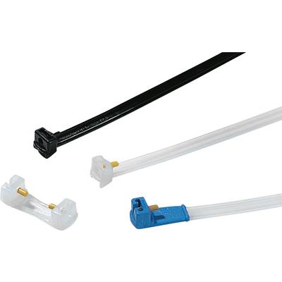 HellermannTyton 121-63580 KR6/35-PA66W-BK Cable tie 360 mm 6.10 mm Black Glass fibre pin lock, UV-proof 50 pc(s)