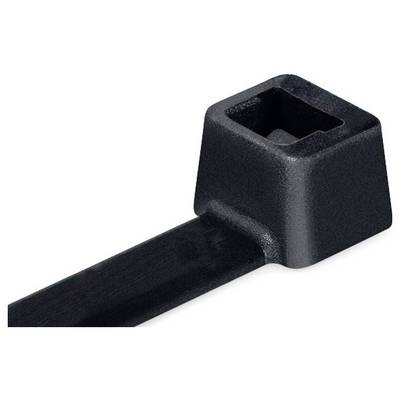HellermannTyton 138-00027 UB160C-B-PA66-BK Cable tie 160 mm 4.60 mm Black 100 pc(s)-0
