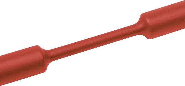 HellermannTyton 333-31802 Heatshrink w/o adhesive Red 18 mm 6 mm Shrinkage:3:1 Sold per metre