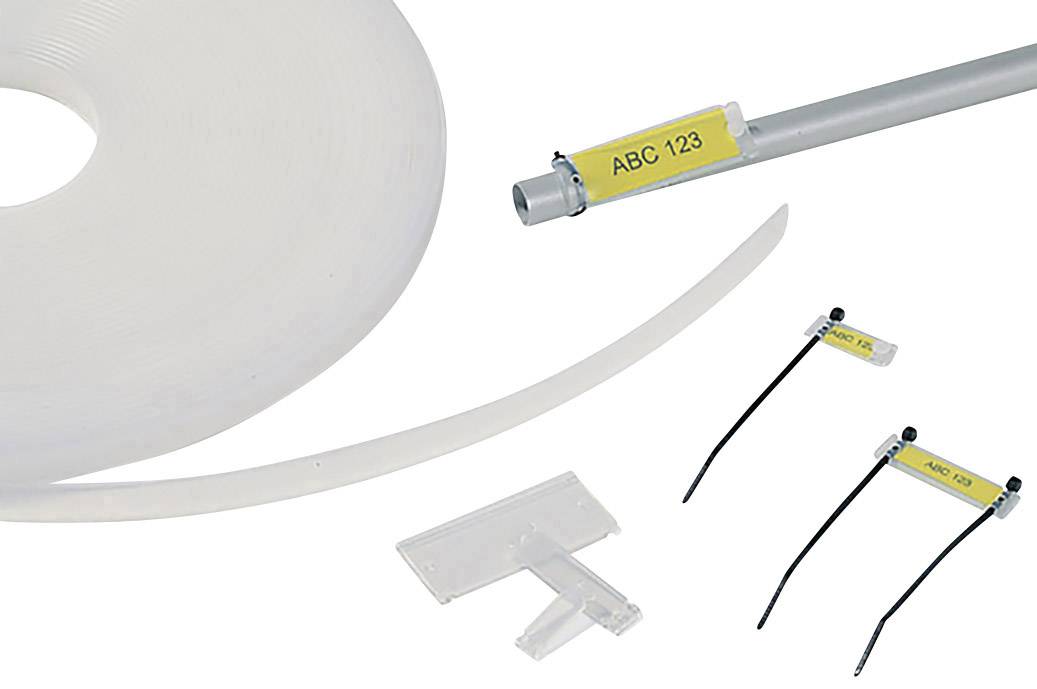 HellermannTyton 525-13003 HCR12-PEUV-CL Label holder Mounting type: Slide-in Transparent 1 pc(s)