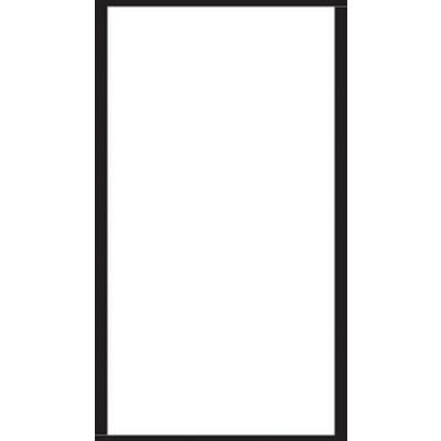 A simple white rectangle with a black border.