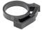 A black plastic ring with serrated edges and a flat top surface. Possibly a component of a mechanical device or tool.