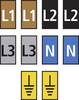 HellermannTyton WIC2-L1,L2,L3,N,Earth-PA66-MIX Pre-printed cable marker Imprint L1, L2, L3, N, Erde 561-02300