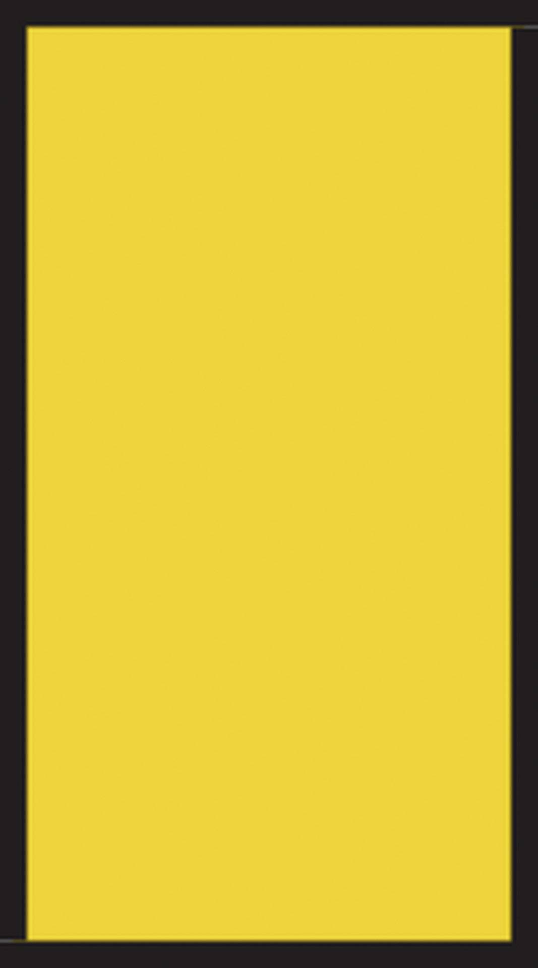 A rectangle with a yellow interior and a black border.