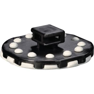 HellermannTyton PMB5-PA66HS-BK Paste adhesive mount Adhesive pastes, Liquid adhesive 151-02255 heat-stabilised Black 1 p