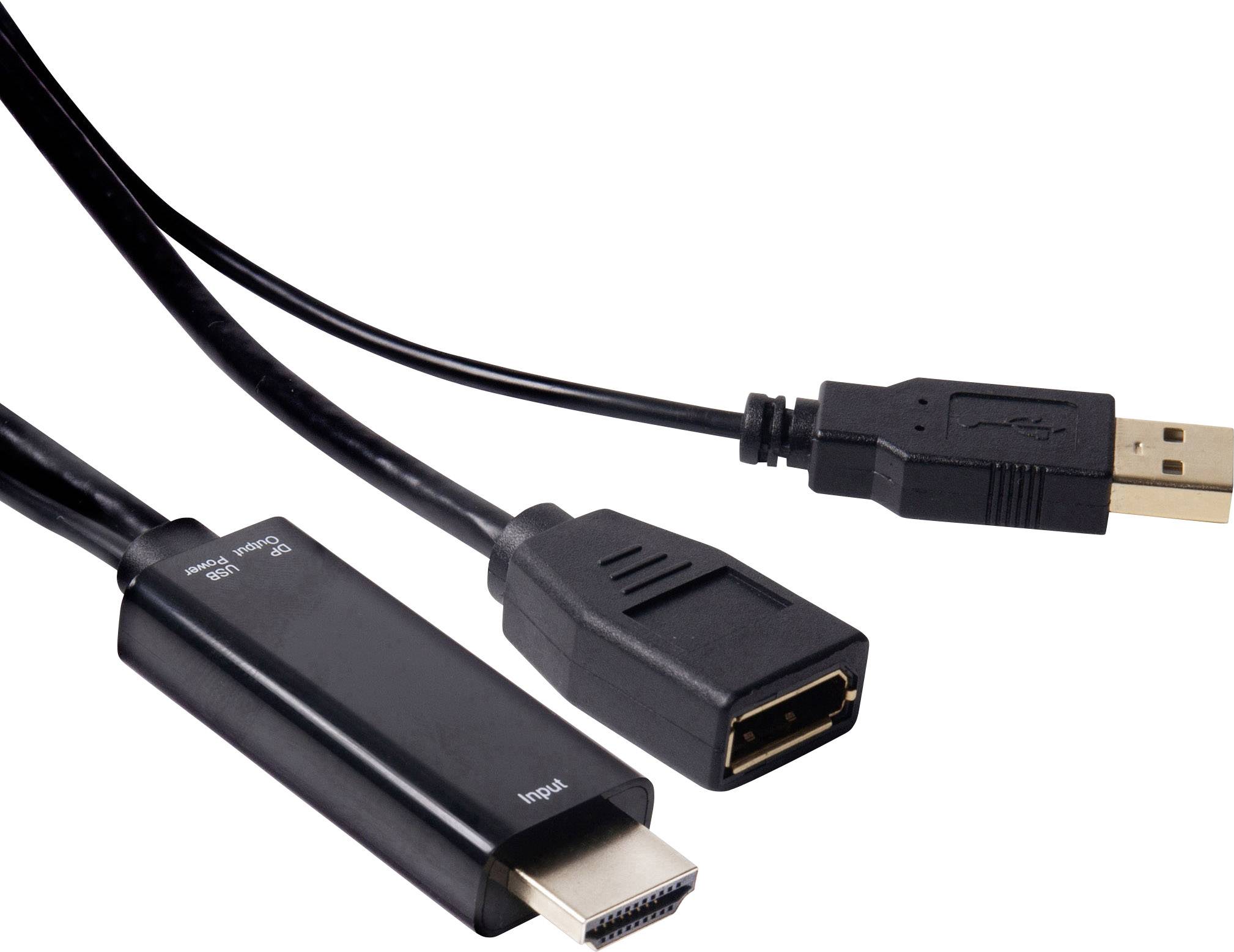 club3D CAC-2330 HDMI Adapter [1x HDMI plug - 1x DisplayPort socket] Black