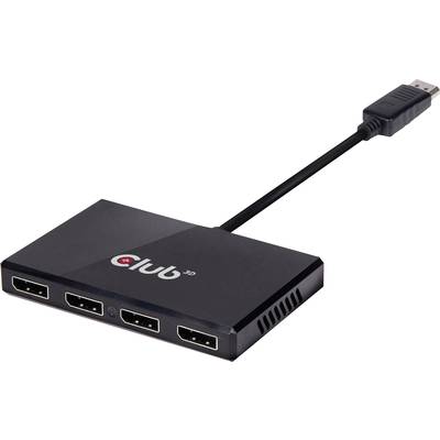 club3D CSV-6400 DisplayPort Adapter [1x DisplayPort plug - 4x DisplayPort socket] Black  
