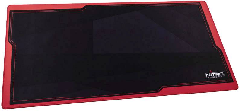 Nitro Concepts DM12 Gaming mouse pad Black, Red (W x H x D) 1200 x 3 x 600 mm
