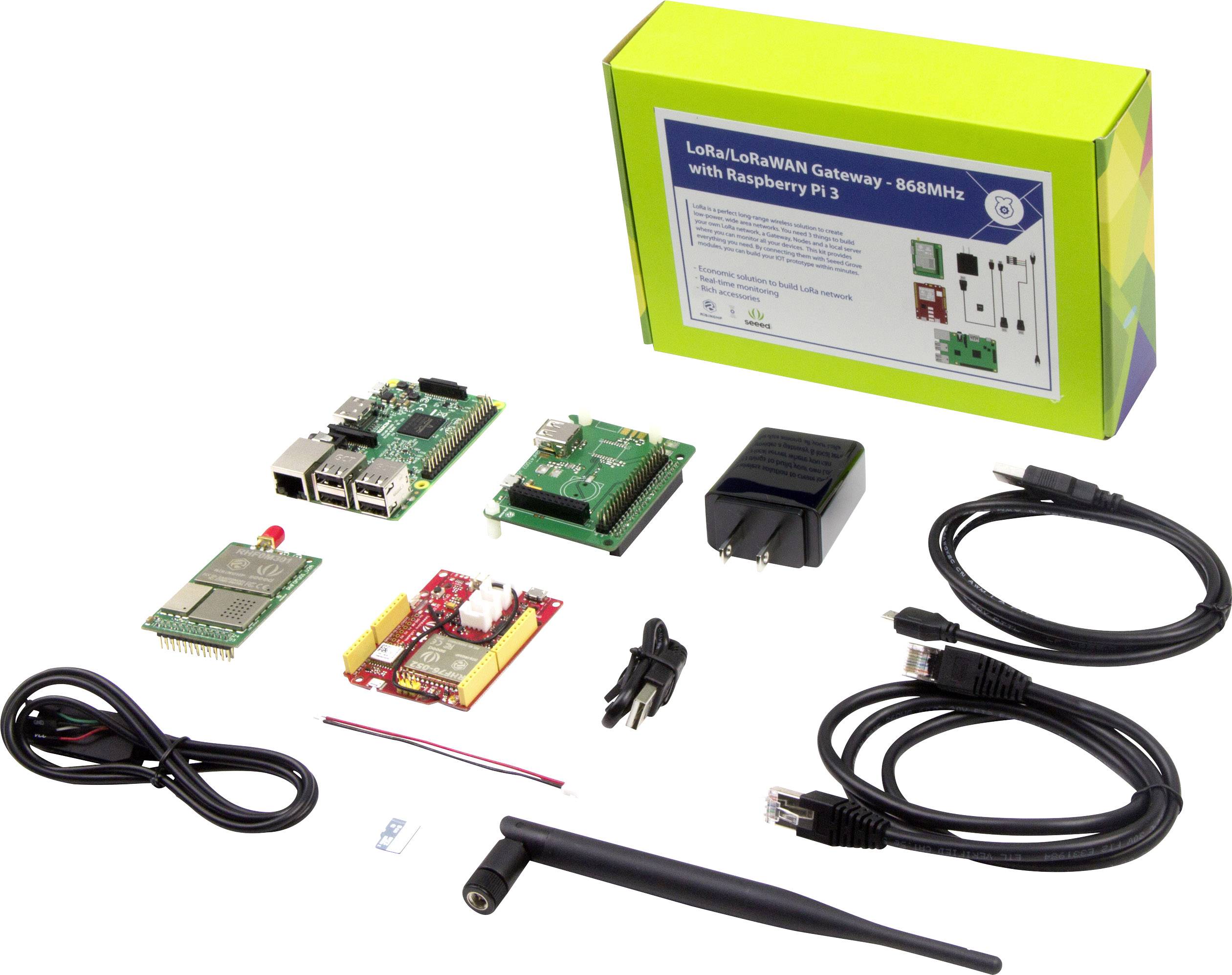 Seeed Studio Raspberry Pi® 3 B 1 GB 4 x 1.2 GHz Sensors, USB cable, PSU