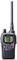 A handheld radio with a long antenna and digital display. On the front are several buttons, including an 'EMG' button.