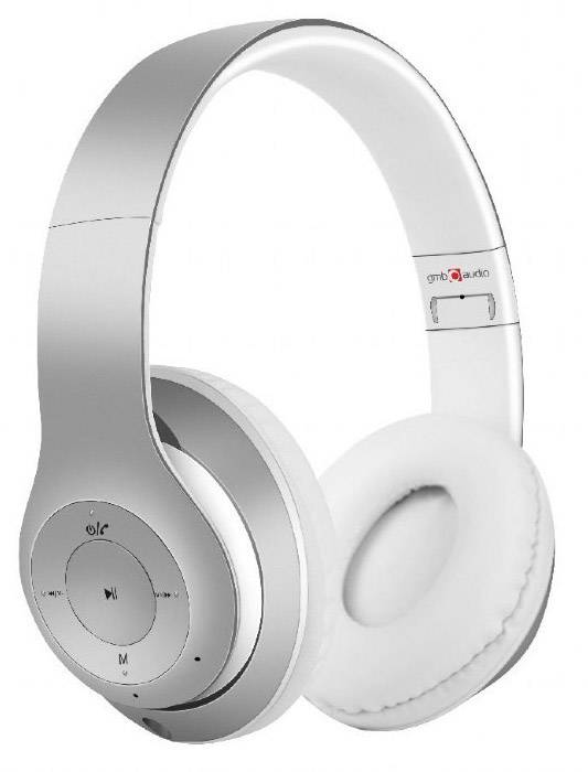 Gembird BHP-MXP-SW Milano Over-ear headphones Bluetooth® (1075101) Silver, Headset | Conrad.com