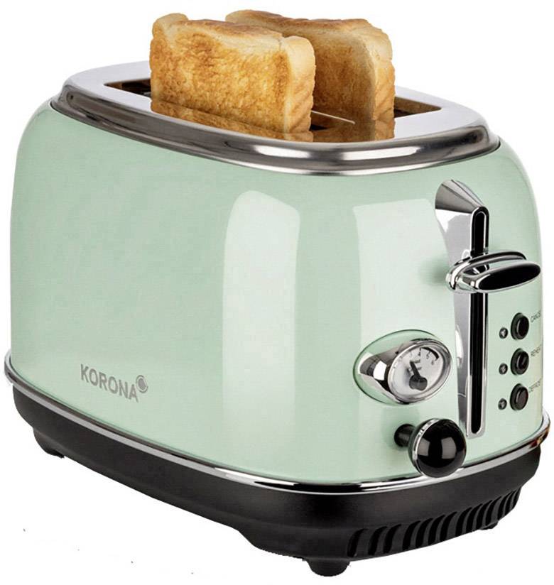 Korona Retro 21665 Toaster with home baking attachment Mint