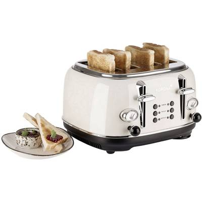Korona 21676 Retro Twin toaster with home baking attachment Cream