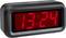 A digital alarm clock displays the time 13:24 in large, red digits on a black background.