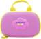 Pink bag with a yellow handle, with 'Kiddypix Blitz' written on a lilac cloud.