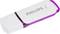 A Philips USB stick with 64 GB storage capacity, white with a purple accent.