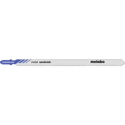 Label banner showing 26304000 BIM and metal sandwich with the Metabo brand name on a gray, blue-striped strip.
