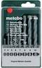 Metabo 627182000 Concrete twist drill bit set 8-piece 3 mm, 4 mm, 5 mm, 6 mm, 7 mm, 8 mm, 9 mm, 10 mm Cylinder shank 8 pc(s)