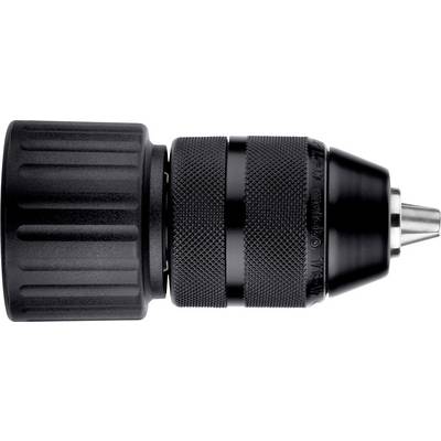 Black drill chuck with a silver taper, shown in side view against a white background.