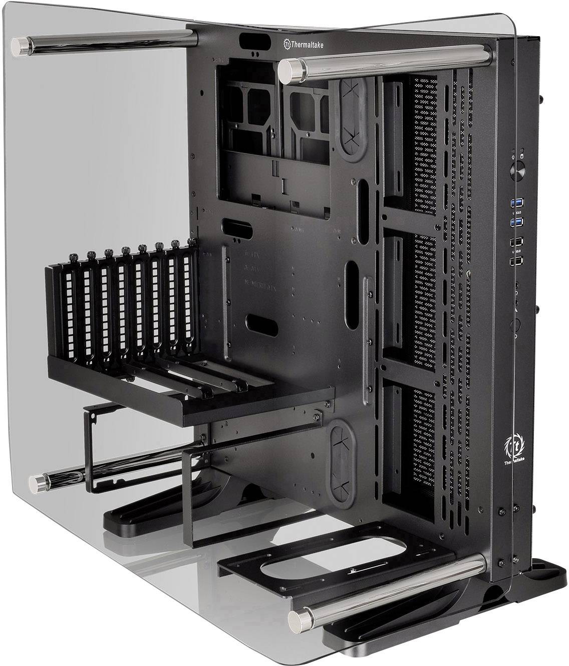 Thermaltake Core P3 TG Curve Midi tower PC casing Black Wall mount option, LC compatibility