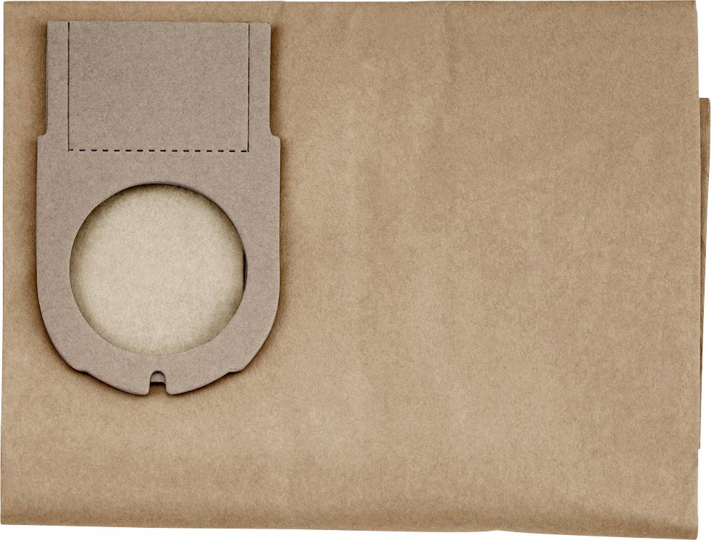 Brown paper envelope with a cardboard cutout holder attached, featuring a circular opening on the left side.