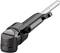 A black conversion adaptor piece for electric drills, with a handle and a metal insert.
